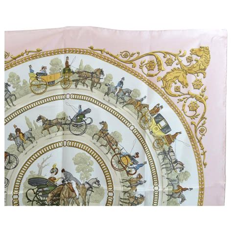 la promenade de longchamps hermes scarf|Vintage Hermes Silk Scarf La Promenade de Longchamps.